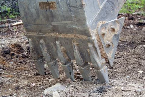 Backhoe bucket Stock Photos