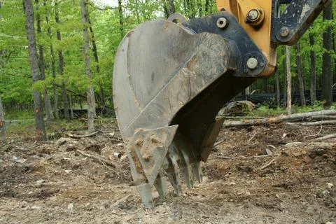 Backhoe bucket Stock Photos
