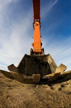 Backhoe bucket Stock Photos