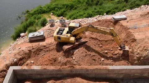 Backhoe Stock Footage 80598017