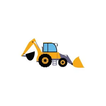 Backhoe Stock Illustration