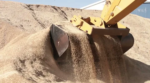 Backhoe load working Stock Footage 27482600