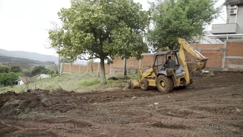Backhoe Loader Stock Footage 231658837