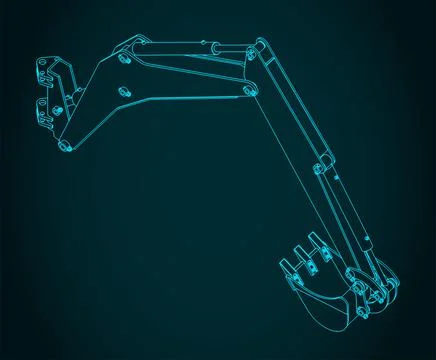 Backhoe loader Stock Illustration