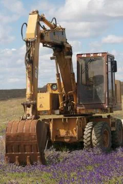 BACKHOE LOADER Stock Photos