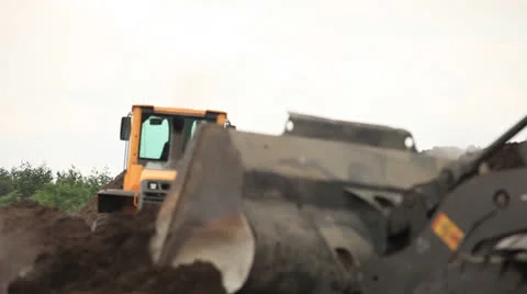 Backhoe Loaders Stock Footage 25537031