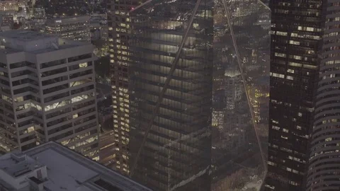 Backing Away Through Skyscrapers 库存影片 84807998