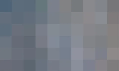 A backing of of blue brown squares. Geometric texture from square pixels. Pastel Illustrazione stock