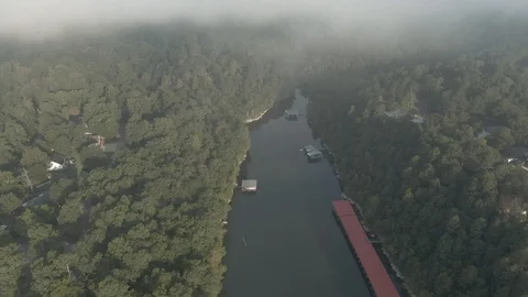 Backing out of the cove Stock Footage 115211958