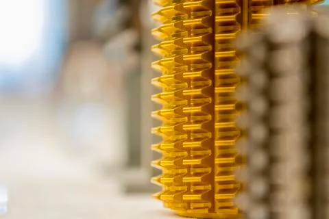 Backlash golden in close up Stock Photos