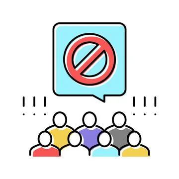Backlash people color icon vector illustration Stockillustratie