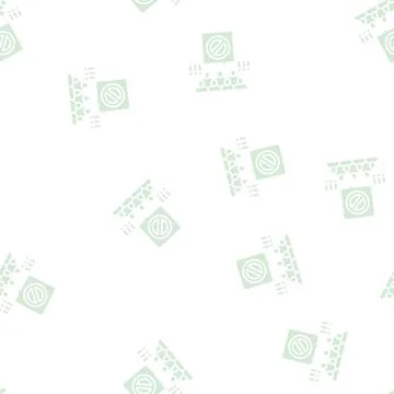 Backlash people glyph seamless pattern イラスト素材