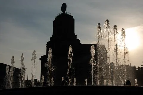 Backlight in Catalonia Square Stock Photos