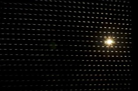 Backlight from the sun over the blinds Stock Photos