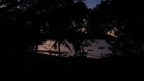 Backlight video of Nosy Komba beach in Madagascar 4K Stock Footage 107341218