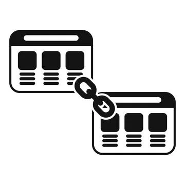 Backlink connection between two web pages イラスト素材