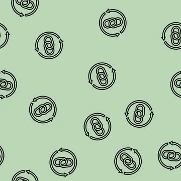 Backlinks seo line seamless pattern Stock Illustration