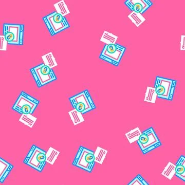 Backlinks seo vector seamless pattern Stock Illustration
