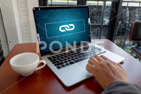 Backlinks Technology Online Web Backlinks Technology Online Web Businessman Stock Photos