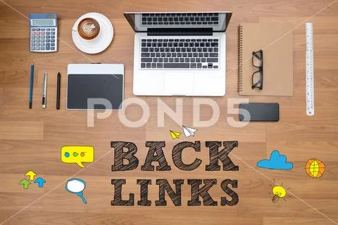 Backlinks Technology Web Concept Stock Photos