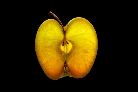 Backlit Apple Slice Stock Photos