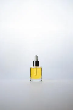 Backlit face oil Stock Photos
