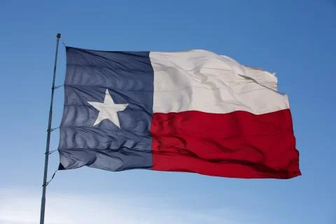 Backlit flag of the state of texas Stock-Fotos
