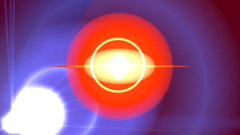 Backlit Flare Beam Effect Stock Illustration