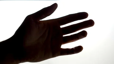 Backlit Hand 2 Stock Footage 86828549