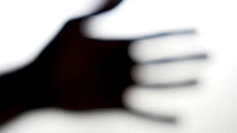 Backlit Hand 4 Stock Footage 86828639