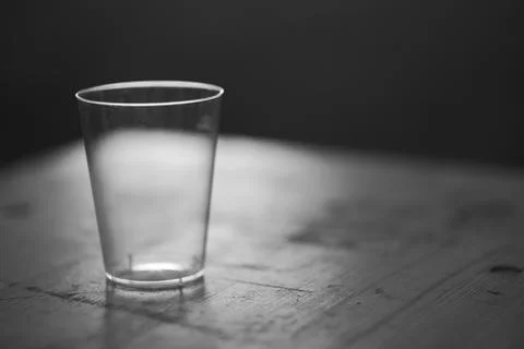 Backlit Plastic Cup Stock Photos