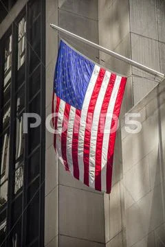 Backlit stars and stripes Stock Photos