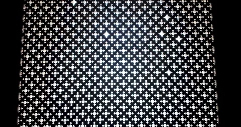 Backlit Upward Sweep of Arabesque Geometric Pattern at the British Museum Stock Footage 321518162