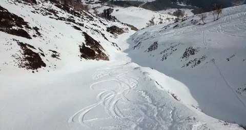 Backountry in Gulmarg Stock Footage 98586136