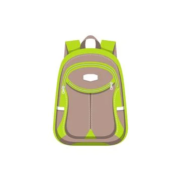 Backpack bag, back pack sport rucksack, schoolbag Stock Illustration
