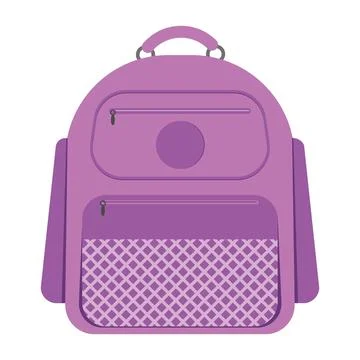 Backpack bag isolated vector illustration on a white background Stock Illustration