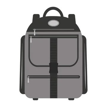 Backpack bag isolated vector illustration on a white background Stock Illustration