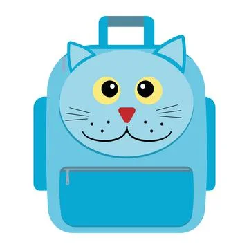 Backpack bag isolated vector illustration on a white background Stock Illustration
