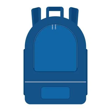 Backpack bag isolated vector illustration on a white background Stock Illustration