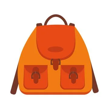 Backpack bag isolated vector illustration on a white background Stock Illustration