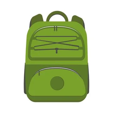 Backpack bag isolated vector illustration on a white background Stock Illustration
