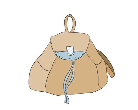 Backpack color, vector Stock Illustration