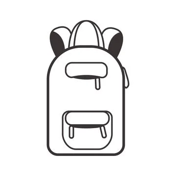 Backpack for concept design. Vector graphic illustration. Modern. Stock Illustration