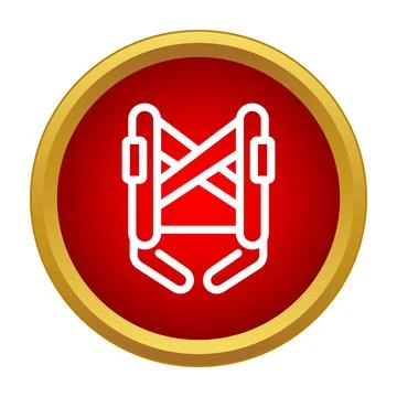 Backpack frame structure icon for outdoor activities Stock Illustration