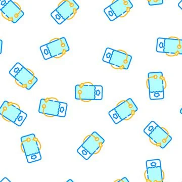 Backpack hydrator vector seamless pattern flat 스톡 일러스트