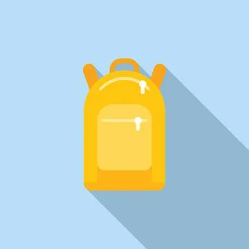 Backpack icon flat vector. Sport gym イラスト素材