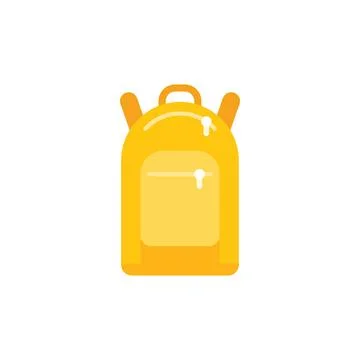 Backpack icon flat vector. Sport gym 스톡 일러스트
