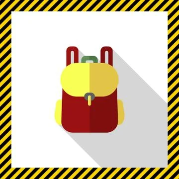 Backpack icon Illustrazione stock