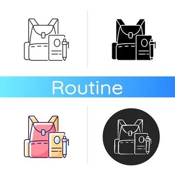 Backpack icon Stock Illustration