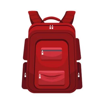 Backpack icon image, flat design 스톡 일러스트